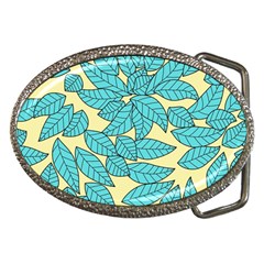 Leaves Dried Leaves Stamping Belt Buckles by Nexatart