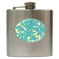Leaves Dried Leaves Stamping Hip Flask (6 oz)