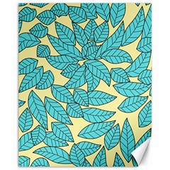 Leaves Dried Leaves Stamping Canvas 11  x 14 