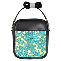 Leaves Dried Leaves Stamping Girls Sling Bag