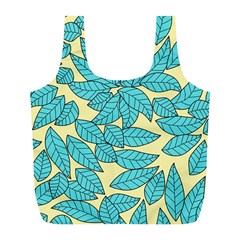 Leaves Dried Leaves Stamping Full Print Recycle Bag (L)