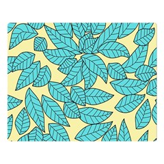 Leaves Dried Leaves Stamping Double Sided Flano Blanket (Large) 