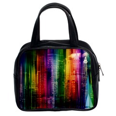 Skyline Light Rays Gloss Upgrade Classic Handbag (two Sides) by Nexatart