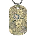 Abstract Art Artistic Botanical Dog Tag (Two Sides) Back