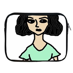 Angry Girl Apple Ipad 2/3/4 Zipper Cases