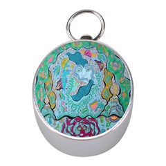 Mystic Mermaid Mini Silver Compasses by chellerayartisans