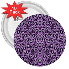Ornate Forest Of Climbing Flowers 3  Buttons (10 pack) 