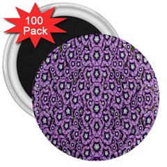 Ornate Forest Of Climbing Flowers 3  Magnets (100 pack)