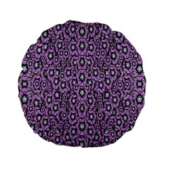 Ornate Forest Of Climbing Flowers Standard 15  Premium Flano Round Cushions