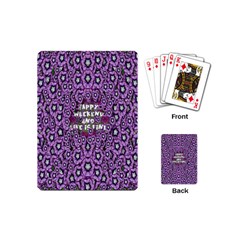 Forest Of Climbing Flowers And Life Is Fine Playing Cards (mini) by pepitasart