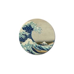 The Classic Japanese Great Wave Off Kanagawa By Hokusai Golf Ball Marker (4 Pack) by PodArtist