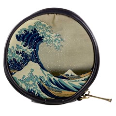 The Classic Japanese Great Wave Off Kanagawa By Hokusai Mini Makeup Bag by PodArtist