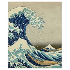 The Classic Japanese Great Wave Off Kanagawa By Hokusai Drawstring Bag (small) by PodArtist