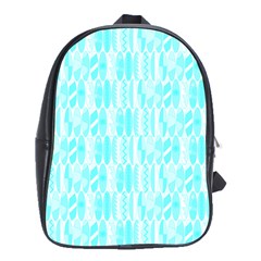 Aqua Blue Colored Waikiki Surfboards  School Bag (large) by PodArtist