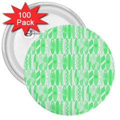 Bright Lime Green Colored Waikiki Surfboards  3  Buttons (100 Pack)  by PodArtist