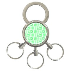 Bright Lime Green Colored Waikiki Surfboards  3-ring Key Chains by PodArtist