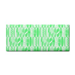 Bright Lime Green Colored Waikiki Surfboards  Hand Towel by PodArtist