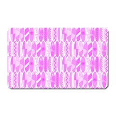Bright Pink Colored Waikiki Surfboards  Magnet (rectangular) by PodArtist
