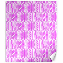 Bright Pink Colored Waikiki Surfboards  Canvas 20  X 24  by PodArtist