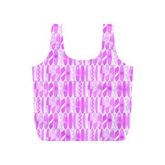 Bright Pink Colored Waikiki Surfboards  Full Print Recycle Bag (s) by PodArtist