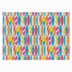 Rainbow Colored Waikiki Surfboards  Large Glasses Cloth by PodArtist