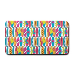 Rainbow Colored Waikiki Surfboards  Medium Bar Mats by PodArtist