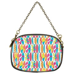 Rainbow Colored Waikiki Surfboards  Chain Purse (one Side) by PodArtist