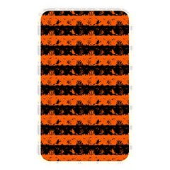 Orange And Black Spooky Halloween Nightmare Stripes Memory Card Reader (rectangular) by PodArtist