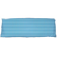 Oktoberfest Bavarian Blue And White Small Diagonal Diamond Pattern Body Pillow Case (dakimakura) by PodArtist