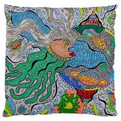 Universe Angel Standard Flano Cushion Case (two Sides) by chellerayartisans