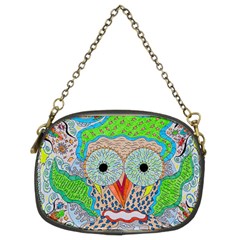 Cosmic Owl Chain Purse (two Sides) by chellerayartisans