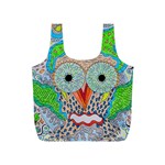 Cosmic Owl Full Print Recycle Bag (S) Front