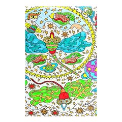 Cosmic Dragonflies Shower Curtain 48  X 72  (small)  by chellerayartisans