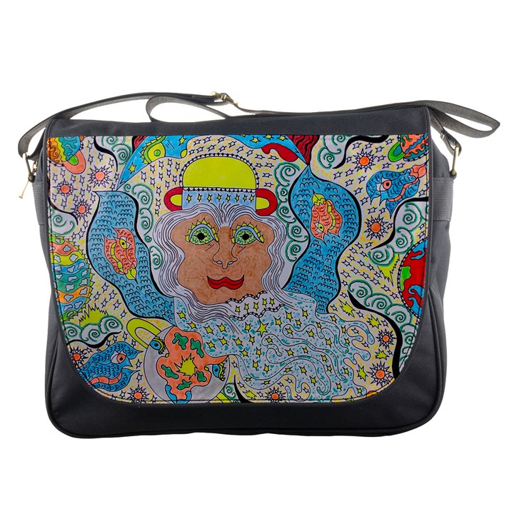 Cosmic Moon Angel Messenger Bag