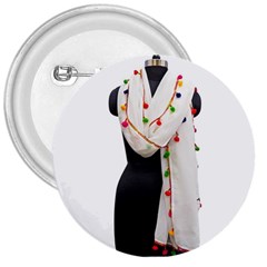 Indiahandycrfats women Fashion White Dupatta with Multicolour Pompom all four sides for Girls/women 3  Buttons