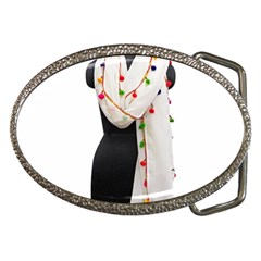 Indiahandycrfats Women Fashion White Dupatta With Multicolour Pompom All Four Sides For Girls/women Belt Buckles