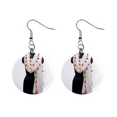 Indiahandycrfats Women Fashion White Dupatta With Multicolour Pompom All Four Sides For Girls/women Mini Button Earrings