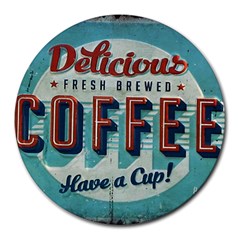 Delicious Coffee Round Mousepads