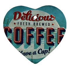 Delicious Coffee Ornament (heart)