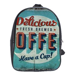 Delicious Coffee School Bag (large)