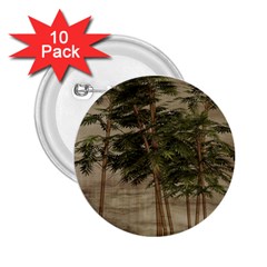 Vintage Bamboo Trees 2 25  Buttons (10 Pack)  by snowwhitegirl