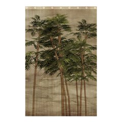 Vintage Bamboo Trees Shower Curtain 48  X 72  (small)  by snowwhitegirl