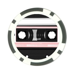 Pink Compact Cassette Poker Chip Card Guard