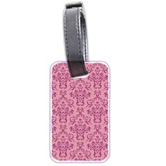 Victorian Pink Ornamental Luggage Tags (two Sides) by snowwhitegirl