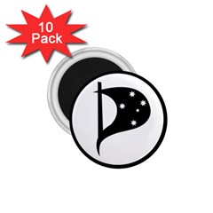 Logo Of Pirate Party Australia 1 75  Magnets (10 Pack)  by abbeyz71