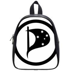 Logo Of Pirate Party Australia School Bag (small) by abbeyz71