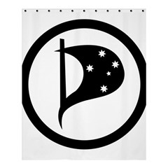 Logo Of Pirate Party Australia Shower Curtain 60  X 72  (medium)  by abbeyz71