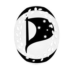 Logo Of Pirate Party Australia Oval Filigree Ornament (two Sides) by abbeyz71