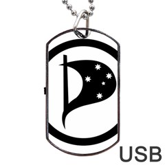 Logo Of Pirate Party Australia Dog Tag Usb Flash (one Side) by abbeyz71