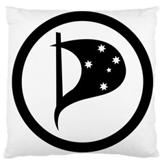 Logo Of Pirate Party Australia Large Cushion Case (two Sides) by abbeyz71